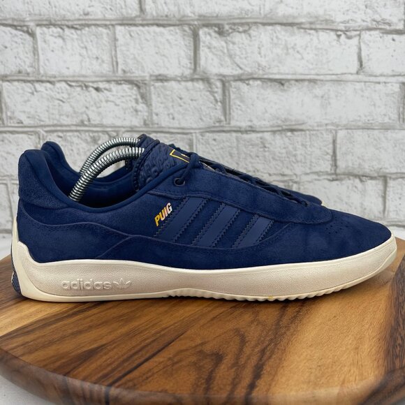 Adidas Puig Night Sky Blue Suede Mens 10 Skateboarding Shoes FY0438 - Picture 6 of 14